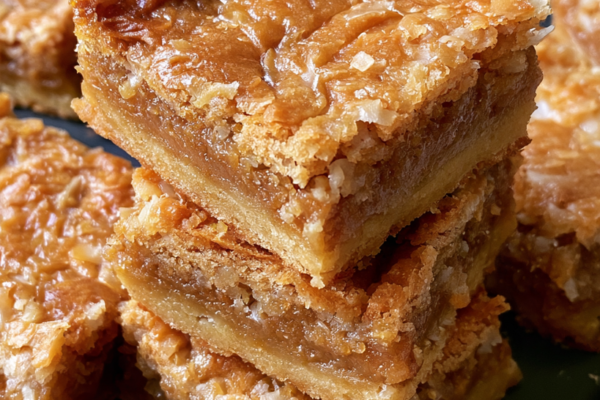 Delicious Chewy Coconut Blondie Bars Recipe