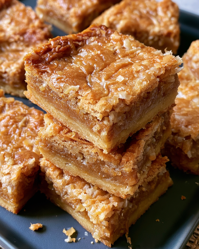 Delicious Chewy Coconut Blondie Bars Recipe