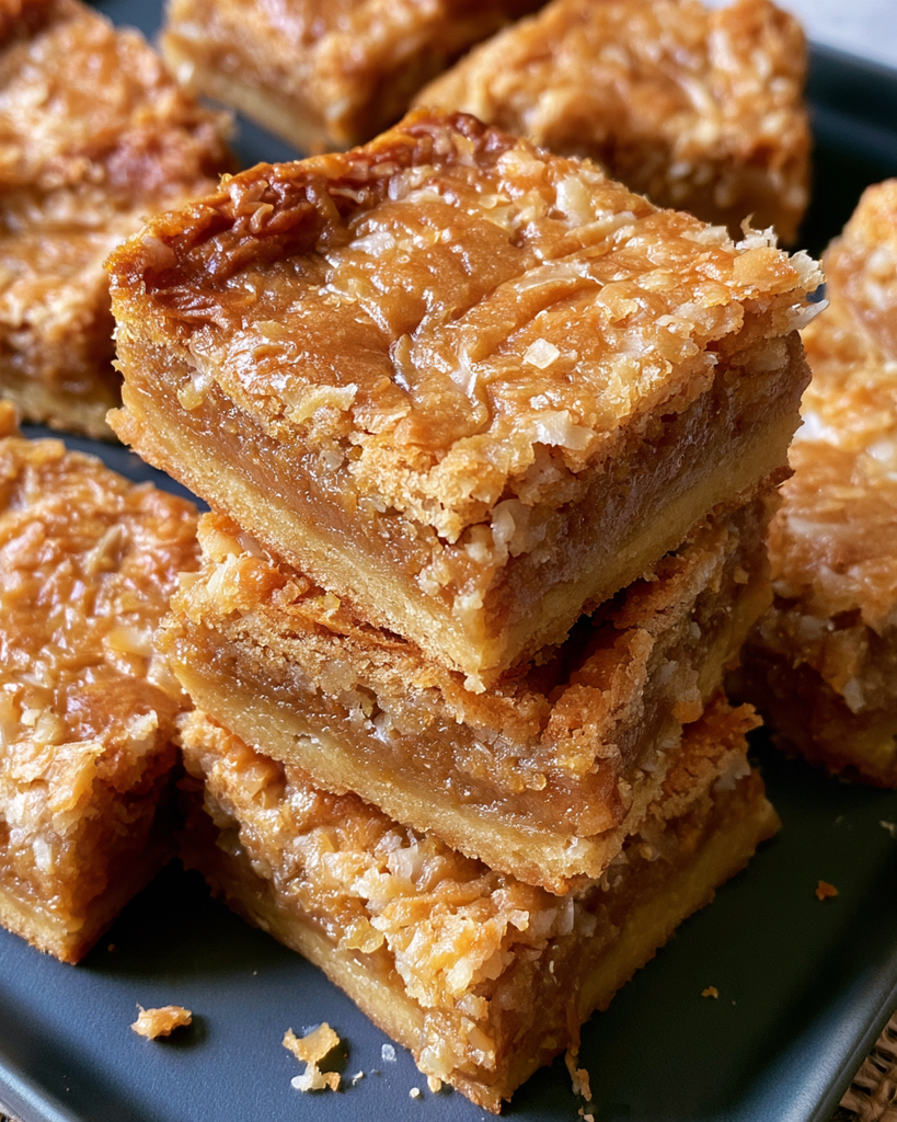 Delicious Chewy Coconut Blondie Bars Recipe