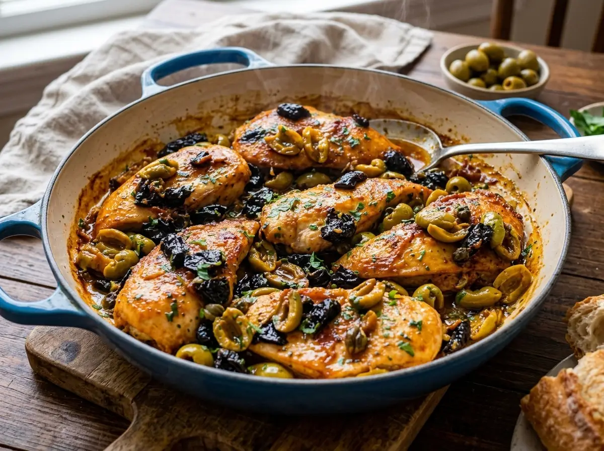 Savory Chicken Marbella with Olives and Prunes