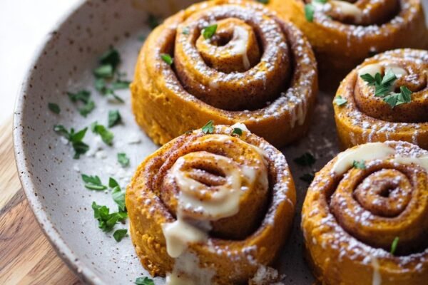 Quick and Easy Pumpkin Cinnamon Rolls