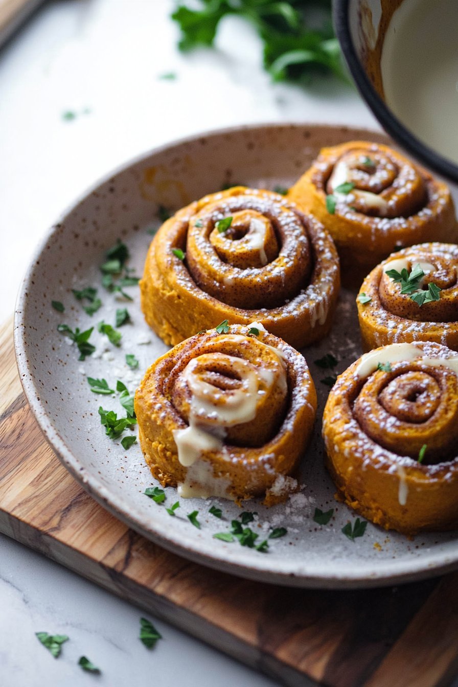 Quick and Easy Pumpkin Cinnamon Rolls