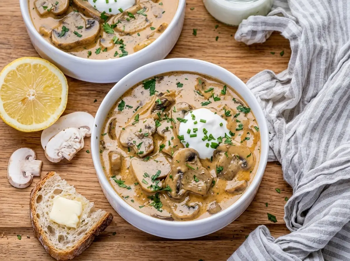 Creamy Hungarian Mushroom Soup: A Cozy One-Pot Delight