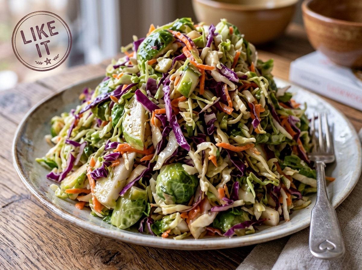 Crisp and Crunchy Apple & Brussels Sprouts Slaw: A Refreshing Side Dish