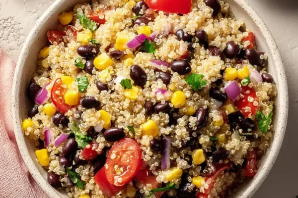 Vibrant Loaded Southwest Quinoa Salad with Avocado