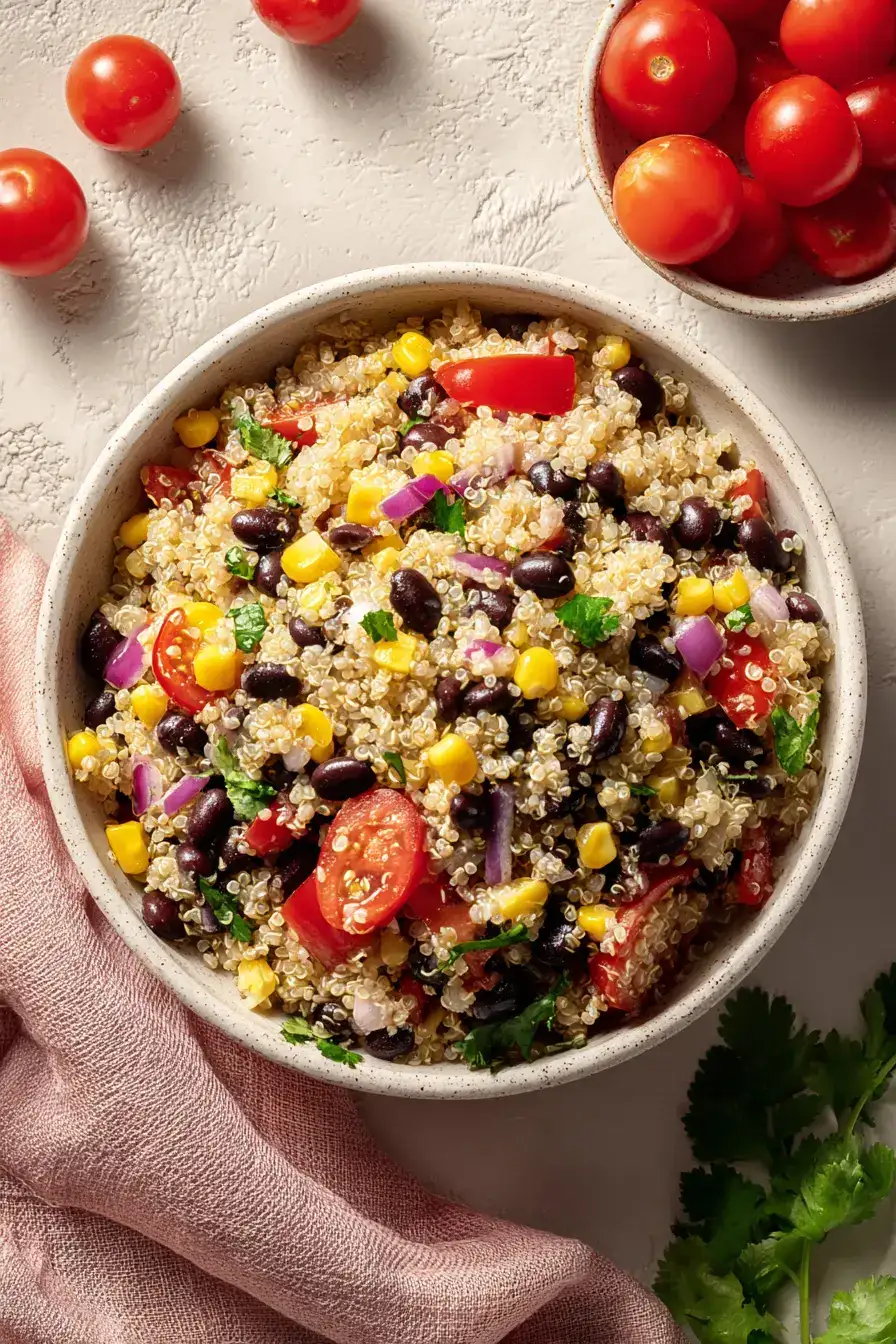Vibrant Loaded Southwest Quinoa Salad with Avocado