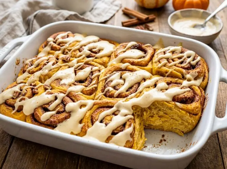 Delicious Pumpkin Cinnamon Rolls with Creamy Maple Frosting