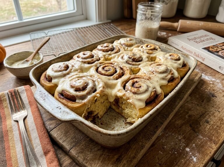 Sourdough Discard Pumpkin Cinnamon Rolls: A Cozy Fall Treat