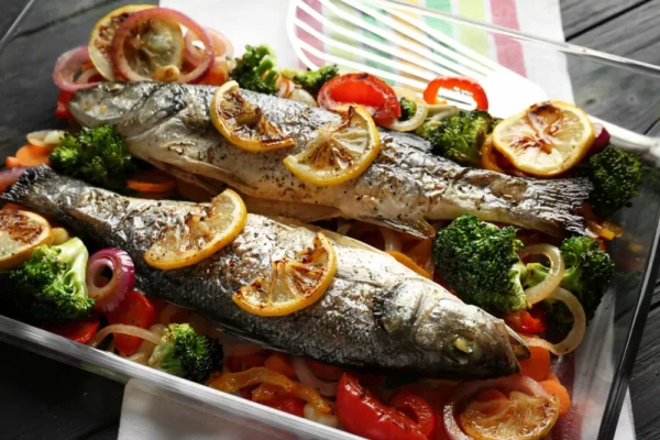 Mediterranean Whole Baked Sea Bass