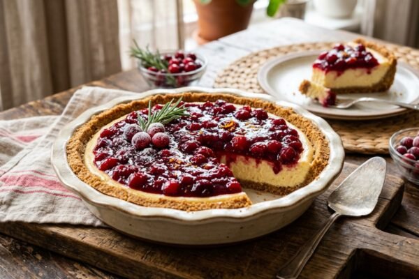 Cranberry Cheesecake Pie: A Festive Delight for Your Holiday Table