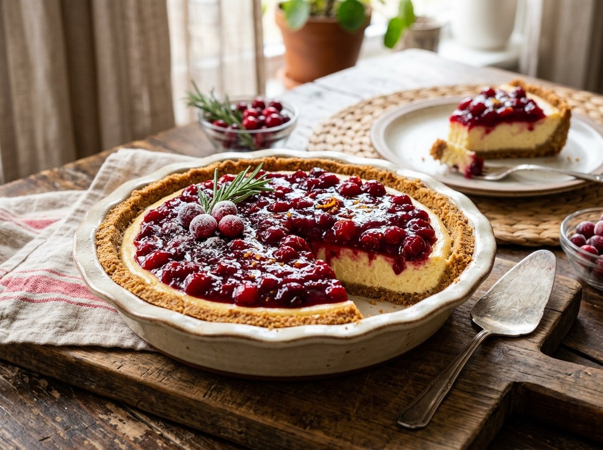 Cranberry Cheesecake Pie: A Festive Delight for Your Holiday Table