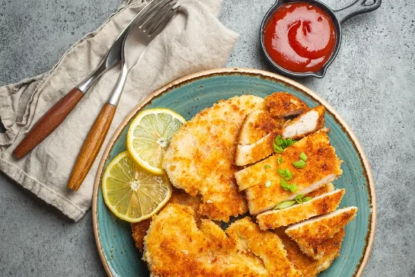 Crispy Panko Crusted Chicken Breasts