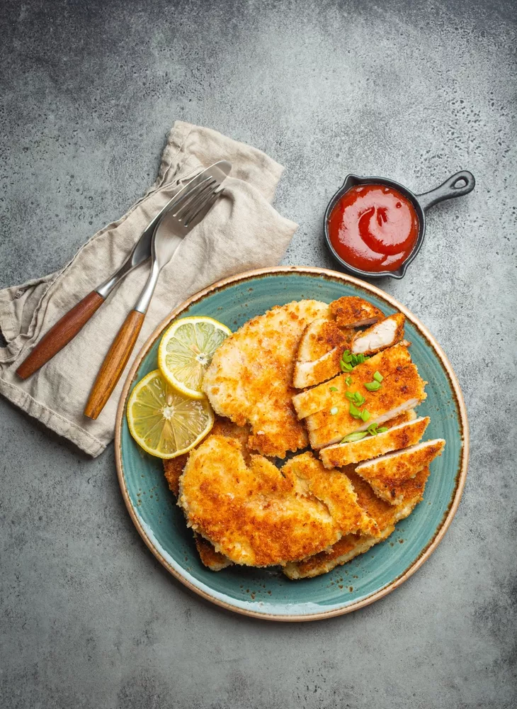 Crispy Panko Crusted Chicken Breasts